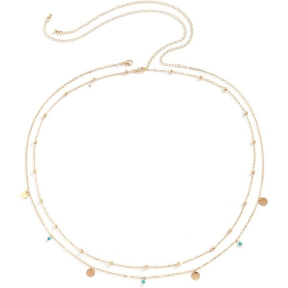 Gold Body Chain for Women Pearl Rhinestone Bra Waist Necklace Sexy Jewelry - Picture 5 of 5